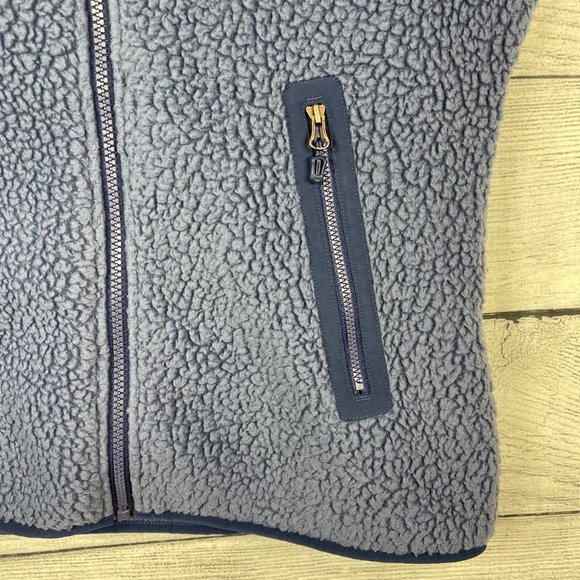 ]Marmot Wiley Polartec Sleeveless Fleece Navy Vest Zipped Sized Pockets S… - Picture 8 of 14